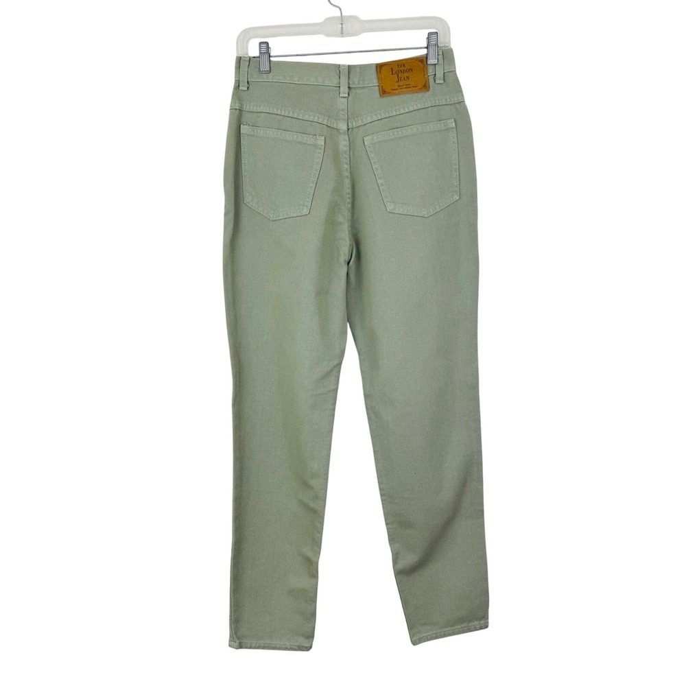 Moda International London Jean Sage Green High Rise Mom Jeans Earthy Soft Girl - Picture 4 of 9
